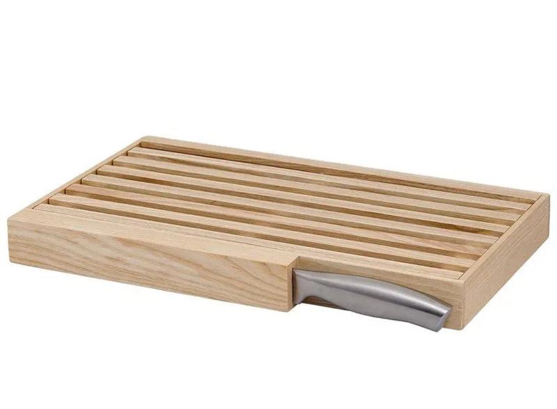 Tábua migalheira em madeira acompanhada com 1 faca inox