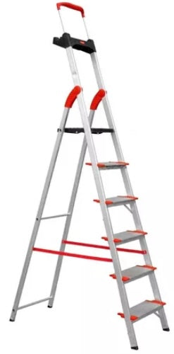 Escada 6 Degraus Alumínio Doméstica Comfort Alumasa