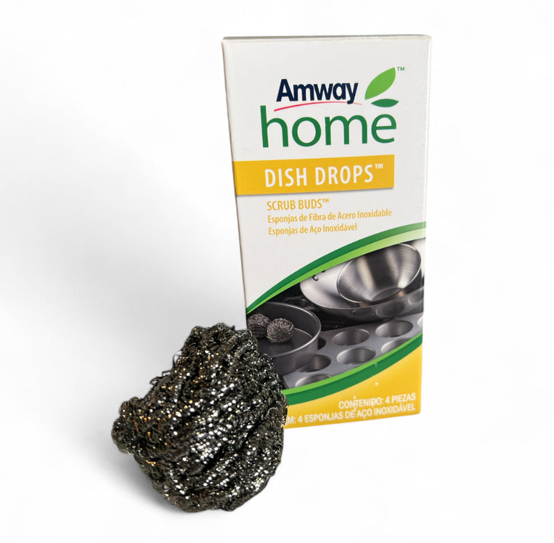 Caixa 4 esponjas de inox