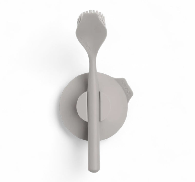 Escova para pia com suporte de plástico