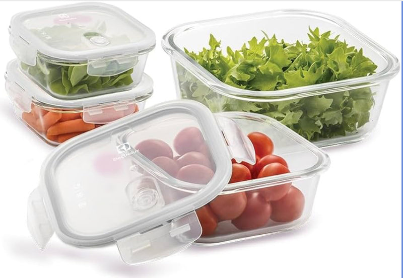 Kit 4 potes herméticos